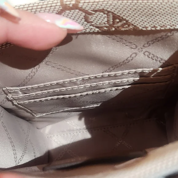 NWOT Michael Kors Gigi  Small Empire Logo Jacquard Crossbody Bag - Picture 7 of 7